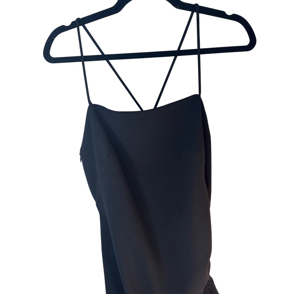 2/$30 ZARA Black Small Sleeveless Ruched Mini Dress NWT - Picture 8 of 16